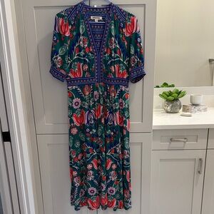 Boden Lily Jersey Midi Tea Dress